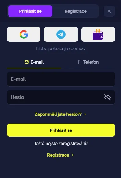 Přihlášení do Goldbet Casino